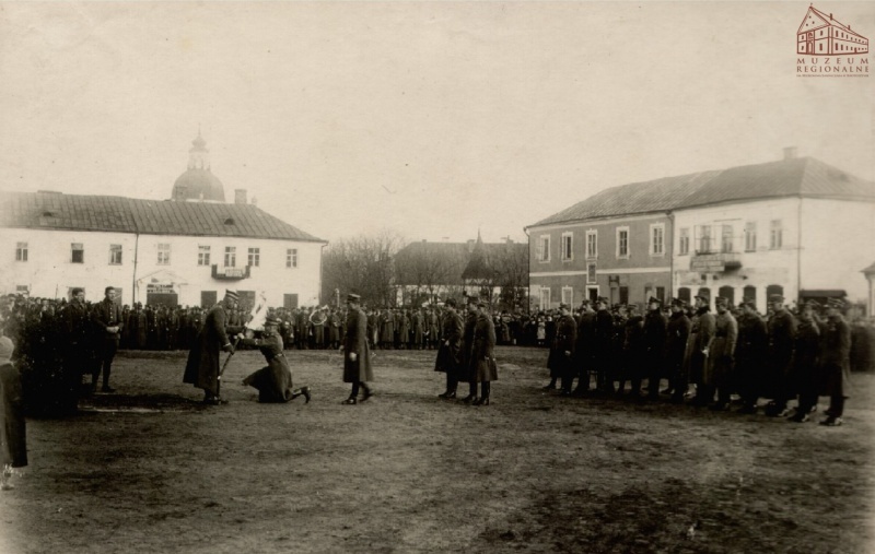 Uroczystość wręczania sztandaru 56pp w Nieświeżu - 13 listopada 1920 r.