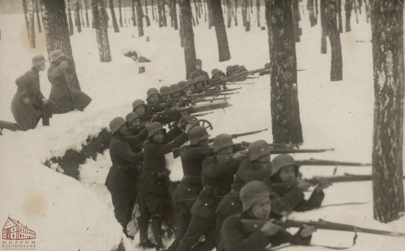Pierwotne pozycje obronne 2 Pułku Strzelców Wielkopolskich pod Bobrujskiem - zima 1919 roku
