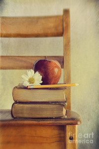 1-apple-and-books-on-old-school-chair-sandra-cunningham